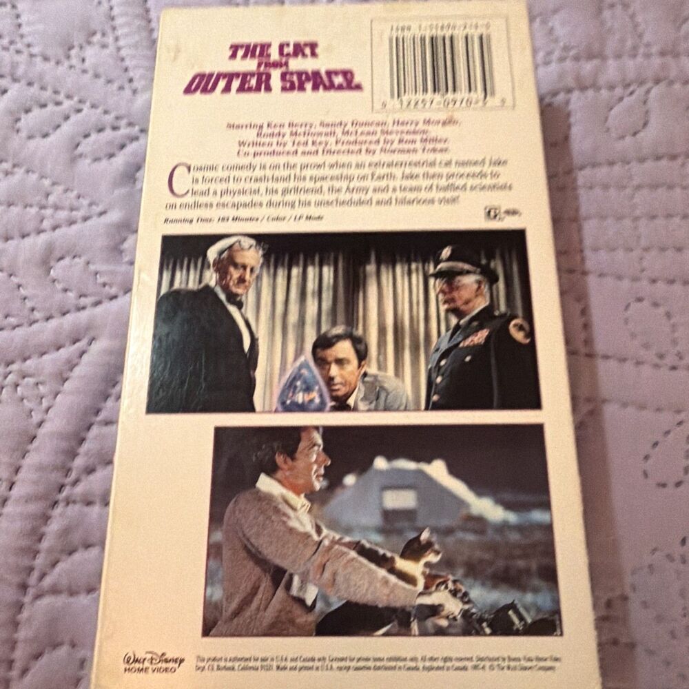 Disney Cat From Outer Space VHS 1977